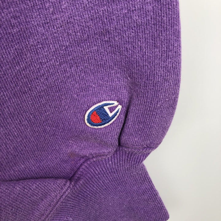 90'S Champion Reverse Weave College Sweatshirt, Made in USA, Men's XXL equivalent, Vintage cotton purple type Vintage Second Hand