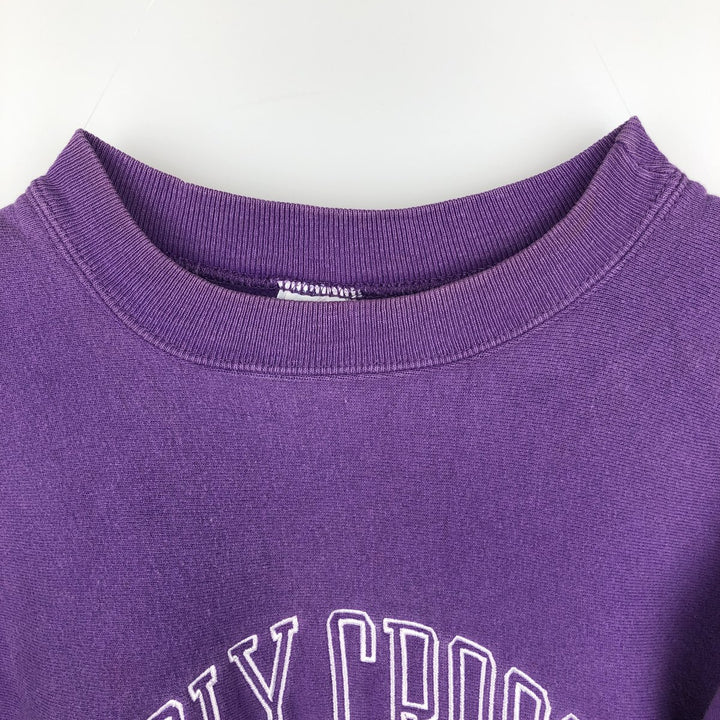 90'S Champion Reverse Weave College Sweatshirt, Made in USA, Men's XXL equivalent, Vintage cotton purple type Vintage Second Hand