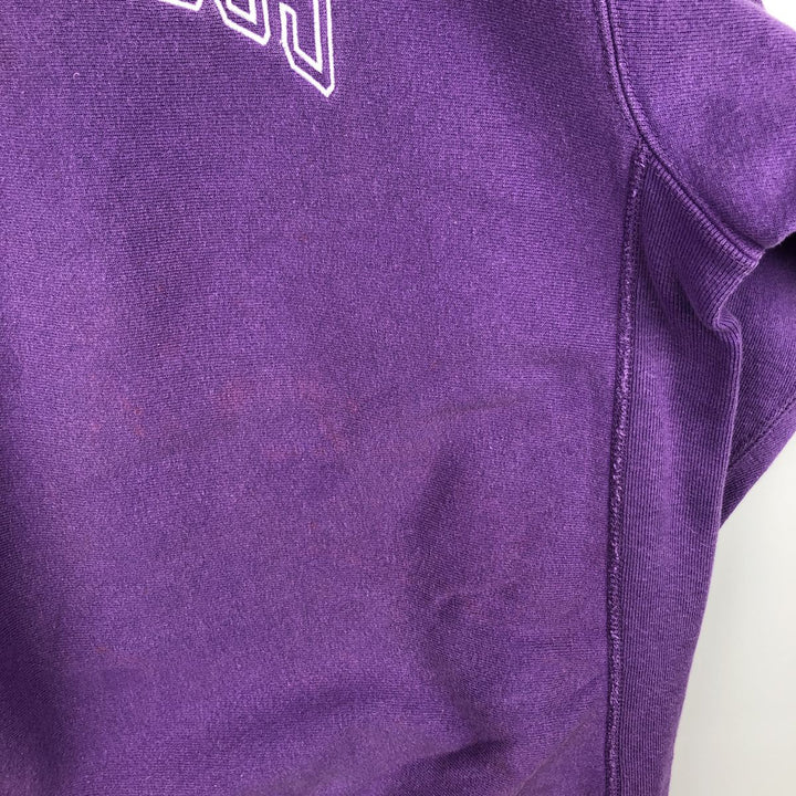 90'S Champion Reverse Weave College Sweatshirt, Made in USA, Men's XXL equivalent, Vintage cotton purple type Vintage Second Hand