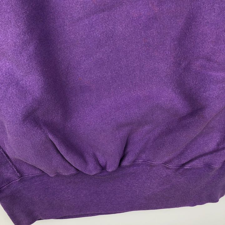 90'S Champion Reverse Weave College Sweatshirt, Made in USA, Men's XXL equivalent, Vintage cotton purple type Vintage Second Hand