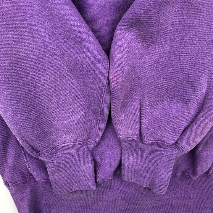 90'S Champion Reverse Weave College Sweatshirt, Made in USA, Men's XXL equivalent, Vintage cotton purple type Vintage Second Hand