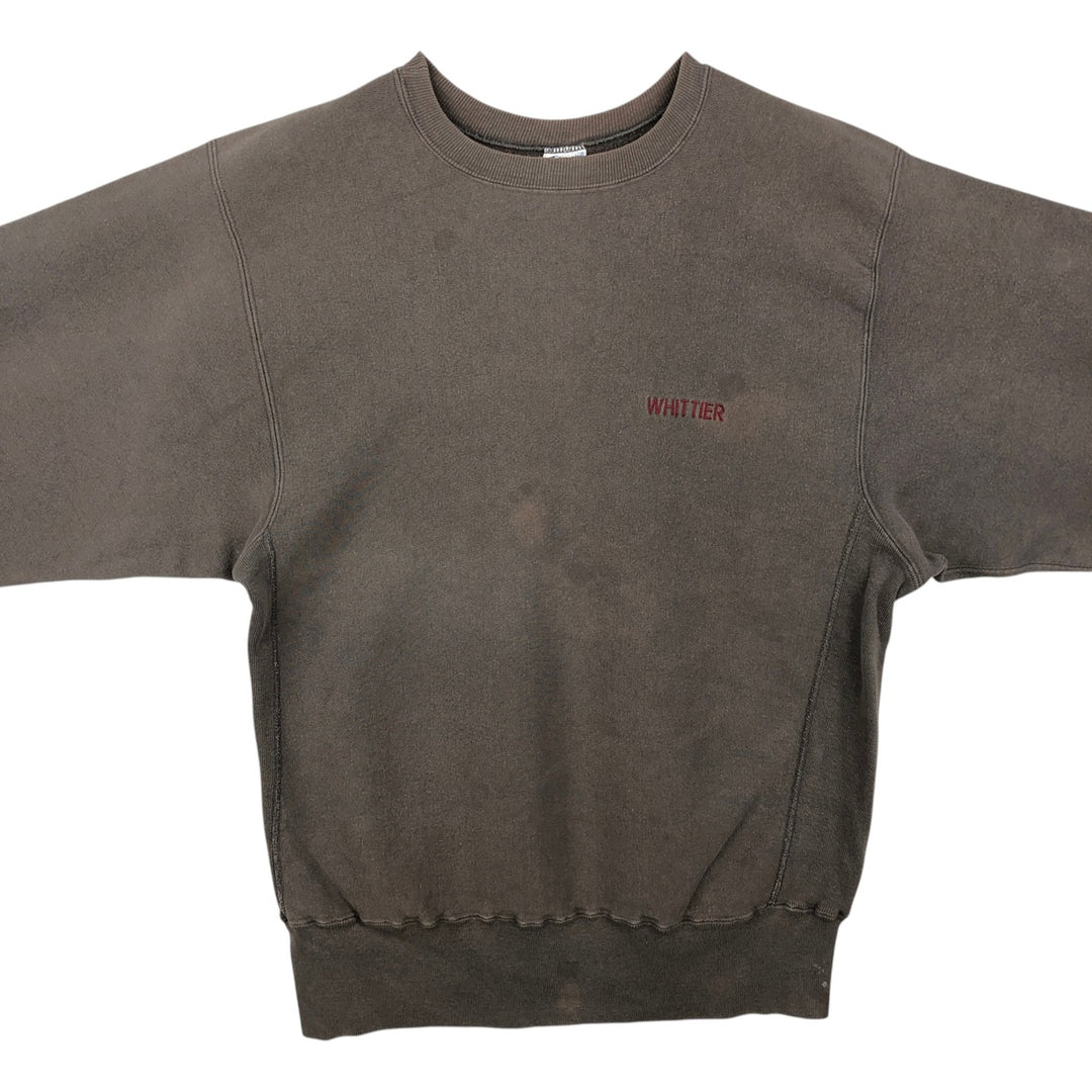 90'S Champion Reverse Weave College Sweatshirt, Made in USA, Men's XL, Vintage cotton brown type Vintage Second Hand