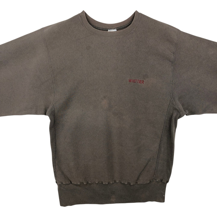 90'S Champion Reverse Weave College Sweatshirt, Made in USA, Men's XL, Vintage cotton brown type Vintage Second Hand