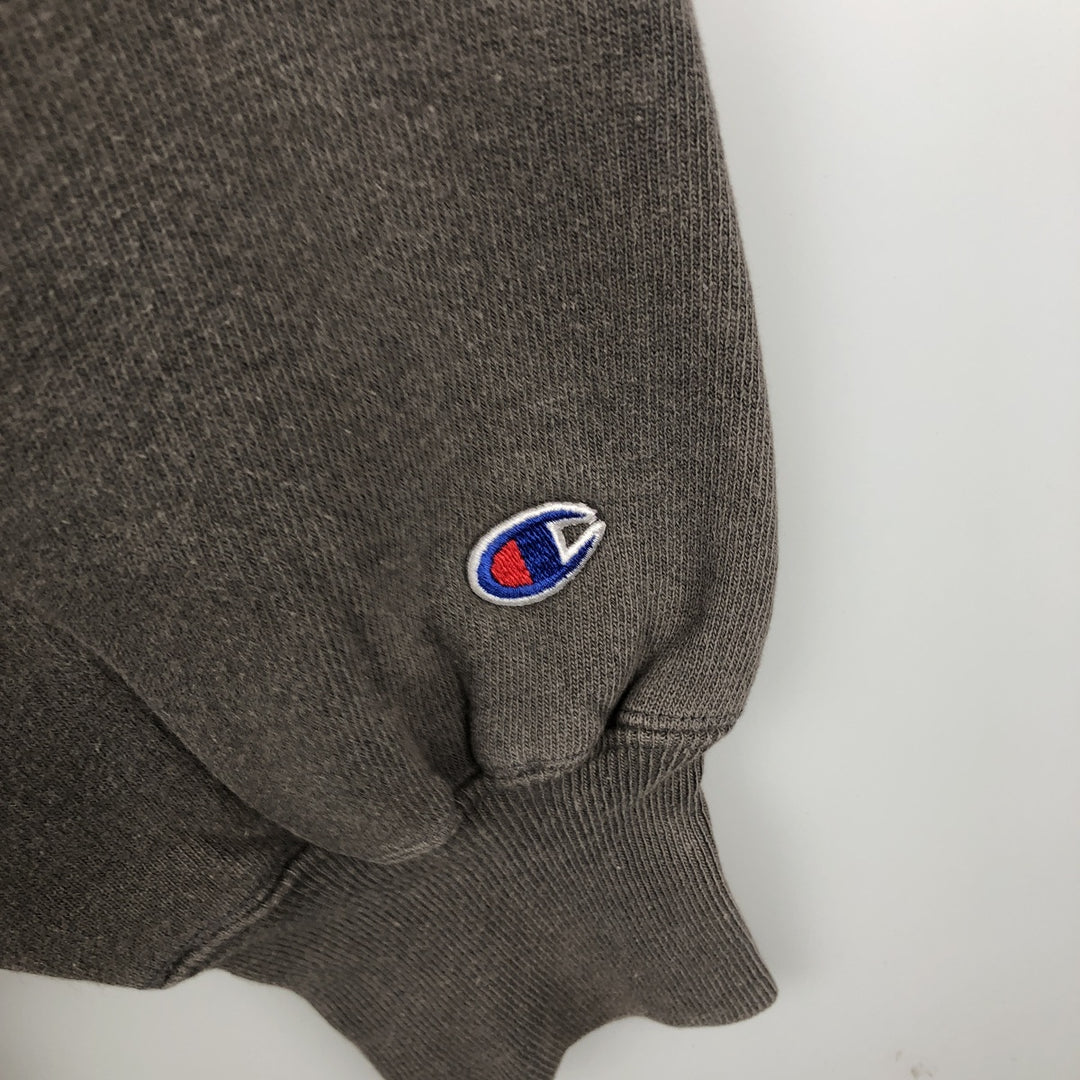 90'S Champion Reverse Weave College Sweatshirt, Made in USA, Men's XL, Vintage cotton brown type Vintage Second Hand