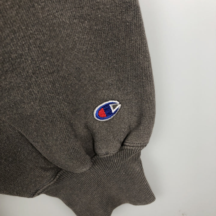 90'S Champion Reverse Weave College Sweatshirt, Made in USA, Men's XL, Vintage cotton brown type Vintage Second Hand