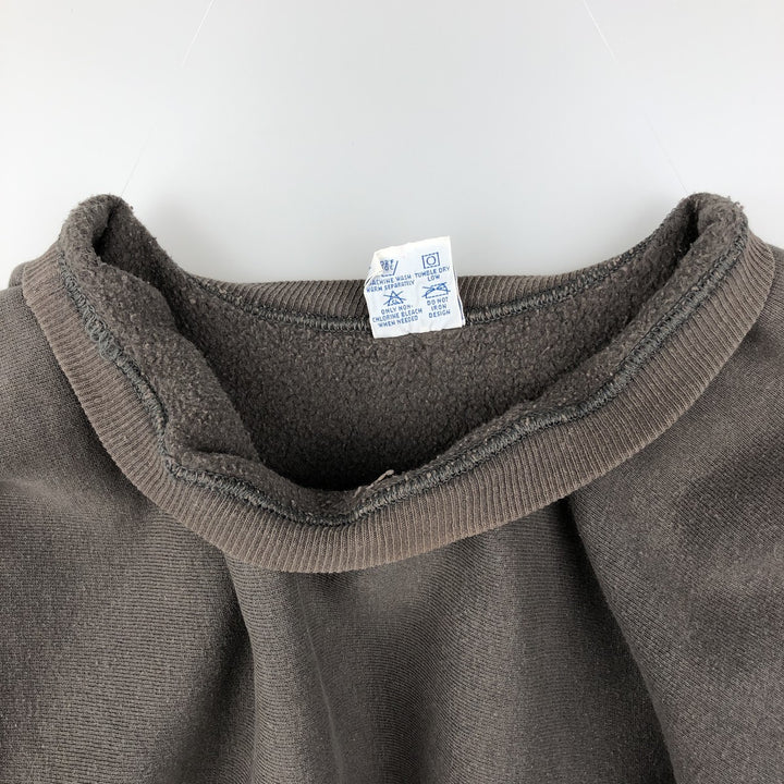 90'S Champion Reverse Weave College Sweatshirt, Made in USA, Men's XL, Vintage cotton brown type Vintage Second Hand