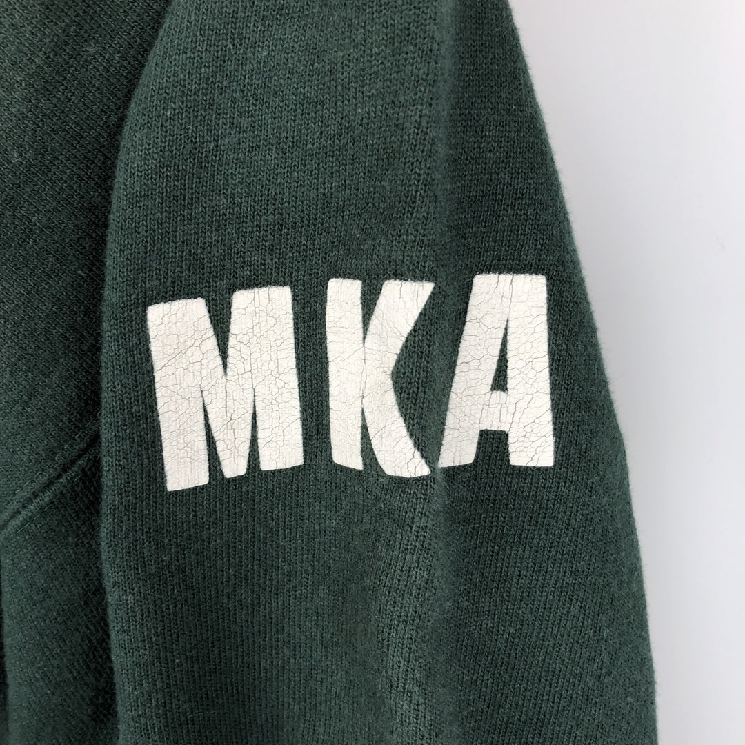 90'S Champion Reverse Weave College Sweatshirt, Made in USA, Men's XXL equivalent, Vintage cotton green type Vintage Second Hand