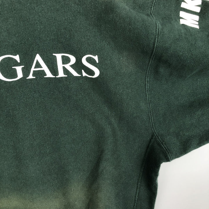 90'S Champion Reverse Weave College Sweatshirt, Made in USA, Men's XXL equivalent, Vintage cotton green type Vintage Second Hand