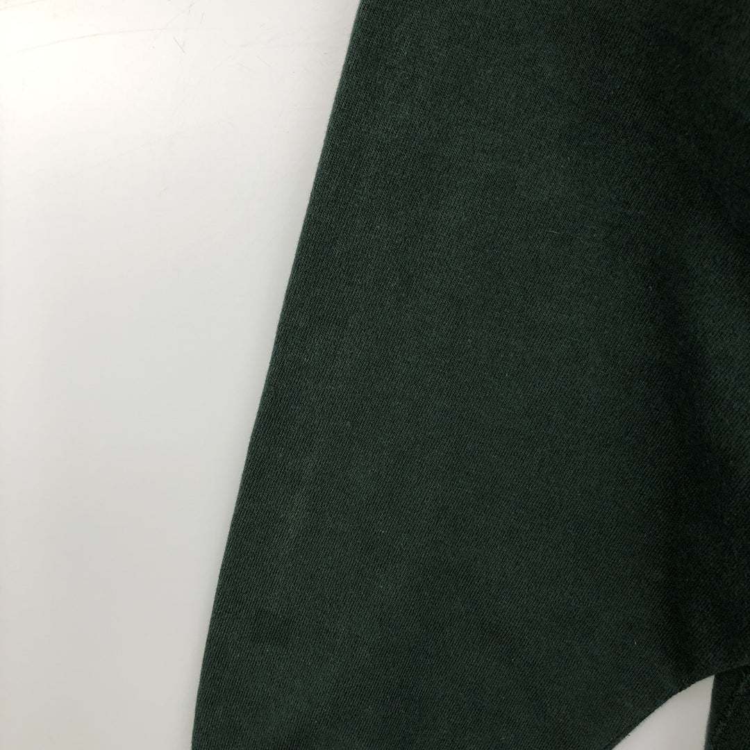 90'S Champion Reverse Weave College Sweatshirt, Made in USA, Men's XXL equivalent, Vintage cotton green type Vintage Second Hand