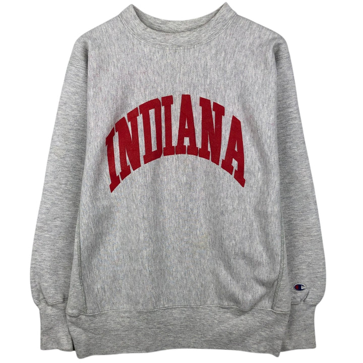 90'S Champion Reverse Weave College Sweatshirt, Made in USA, Men's Size L, Vintage cotton gray type Vintage Second Hand