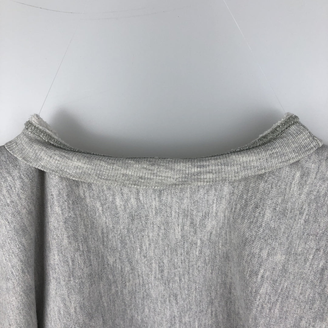 90'S Champion Reverse Weave College Sweatshirt, Made in USA, Men's Size L, Vintage cotton gray type Vintage Second Hand