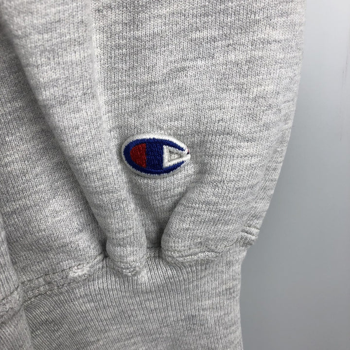 90'S Champion Reverse Weave Logo Sweatshirt, Made in USA, Men's XL, Vintage cotton gray type Vintage Second Hand