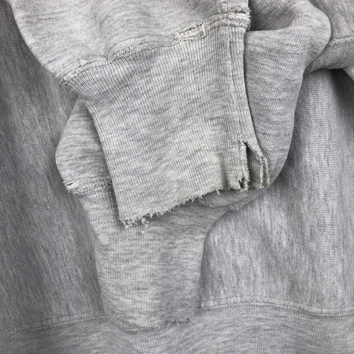 90'S Champion Reverse Weave Logo Sweatshirt, Made in USA, Men's XL, Vintage cotton gray type Vintage Second Hand