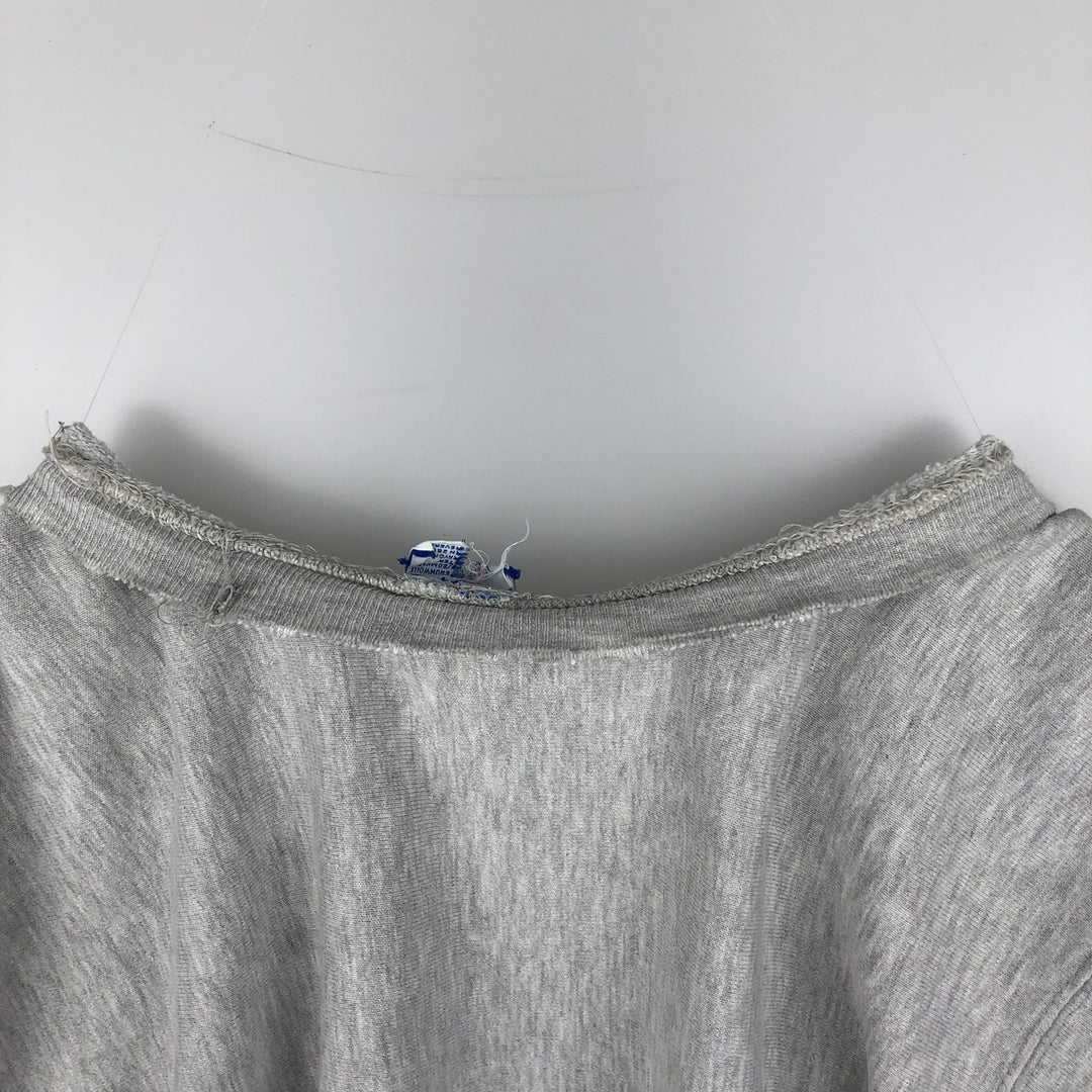90'S Champion Reverse Weave Logo Sweatshirt, Made in USA, Men's XL, Vintage cotton gray type Vintage Second Hand