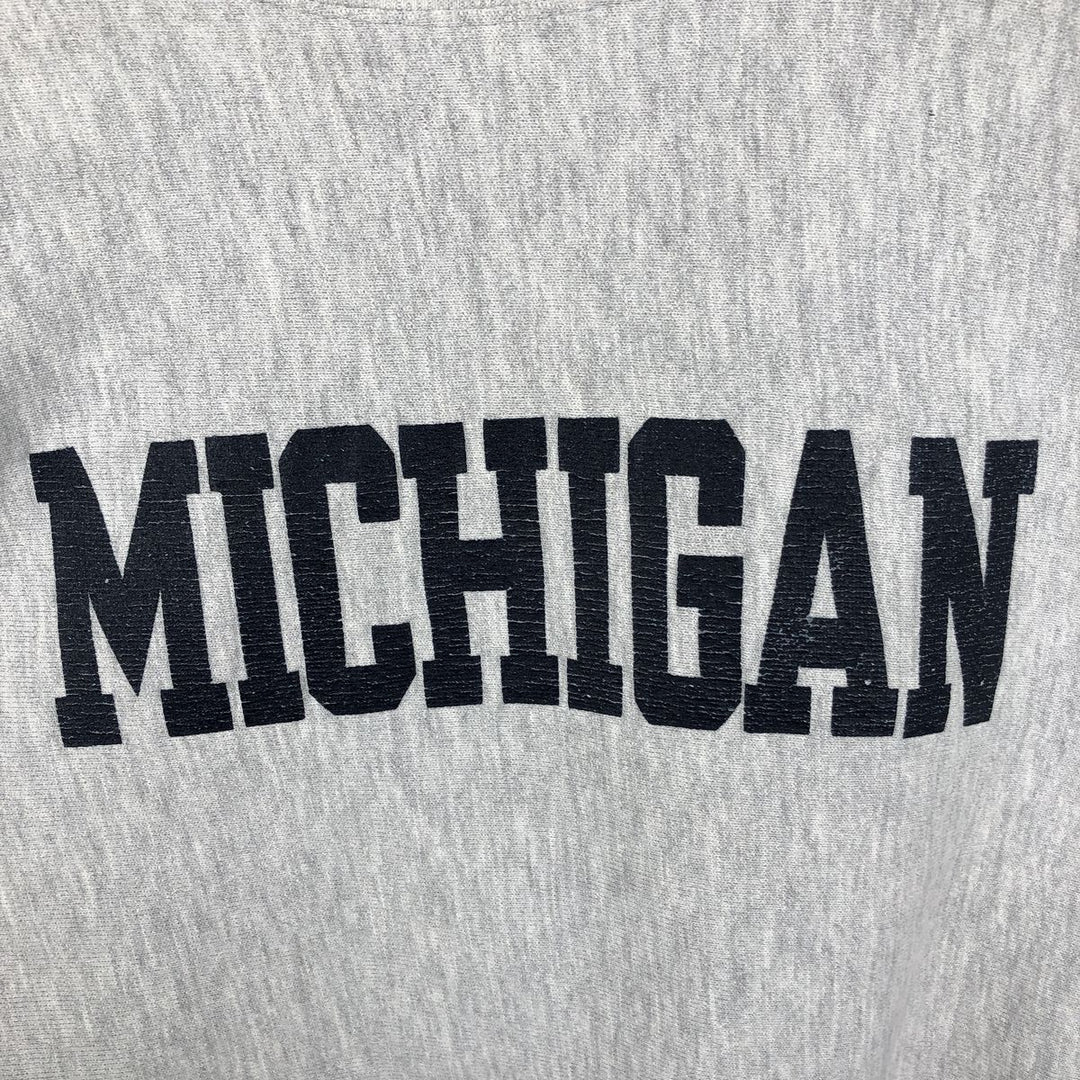 90'S Champion Reverse Weave College Sweatshirt, Made in USA, Men's XL, Vintage cotton gray type Vintage Second Hand