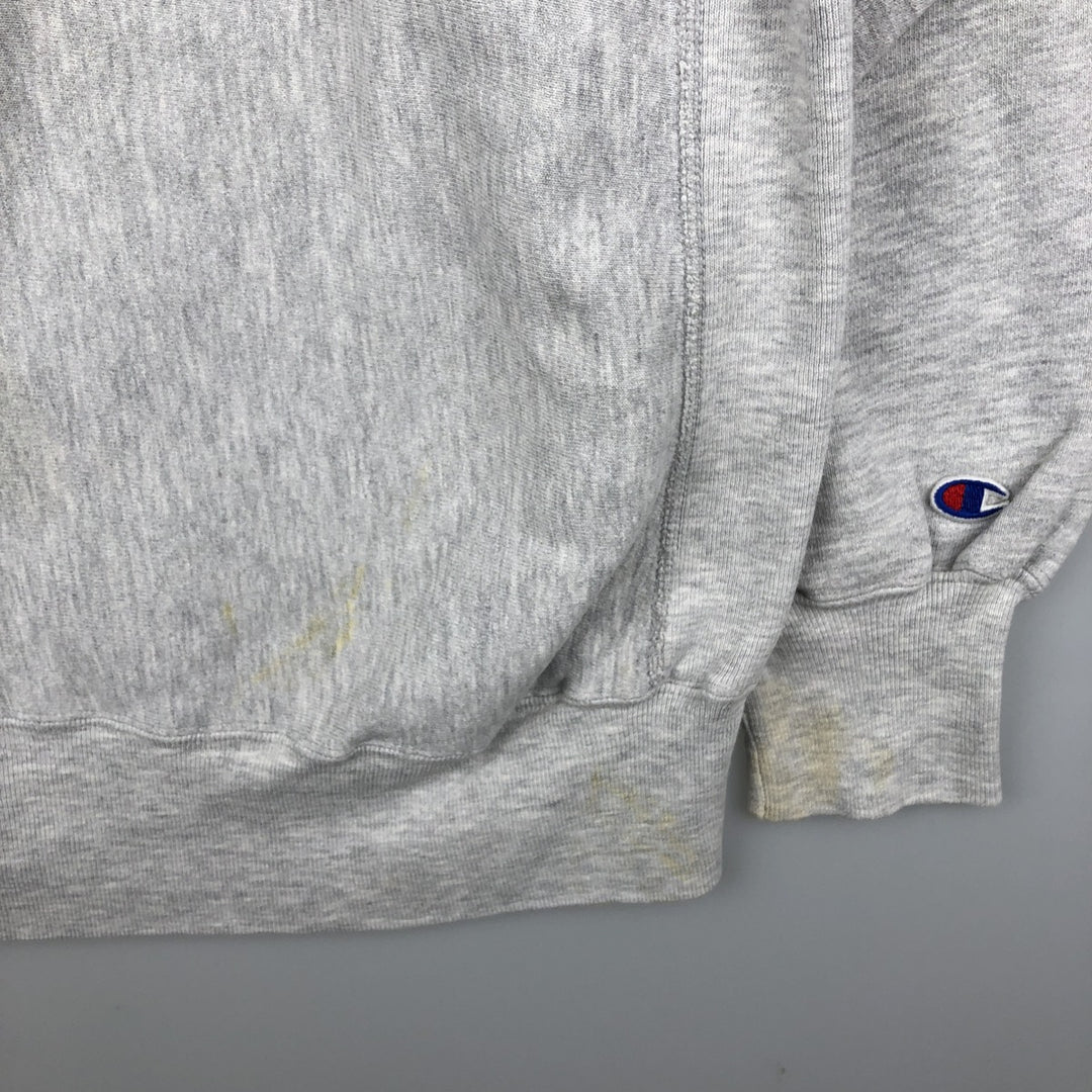 90'S Champion Reverse Weave College Sweatshirt, Made in USA, Men's XL, Vintage cotton gray type Vintage Second Hand