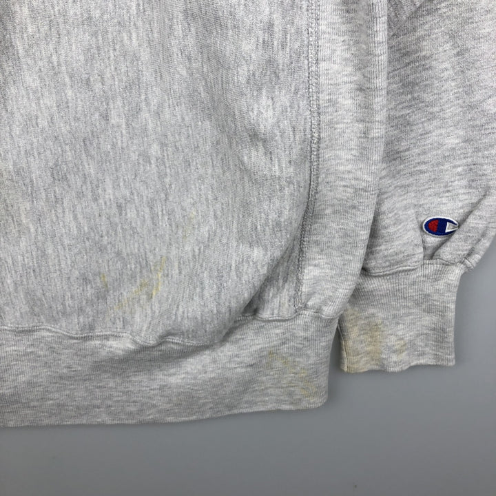90'S Champion Reverse Weave College Sweatshirt, Made in USA, Men's XL, Vintage cotton gray type Vintage Second Hand