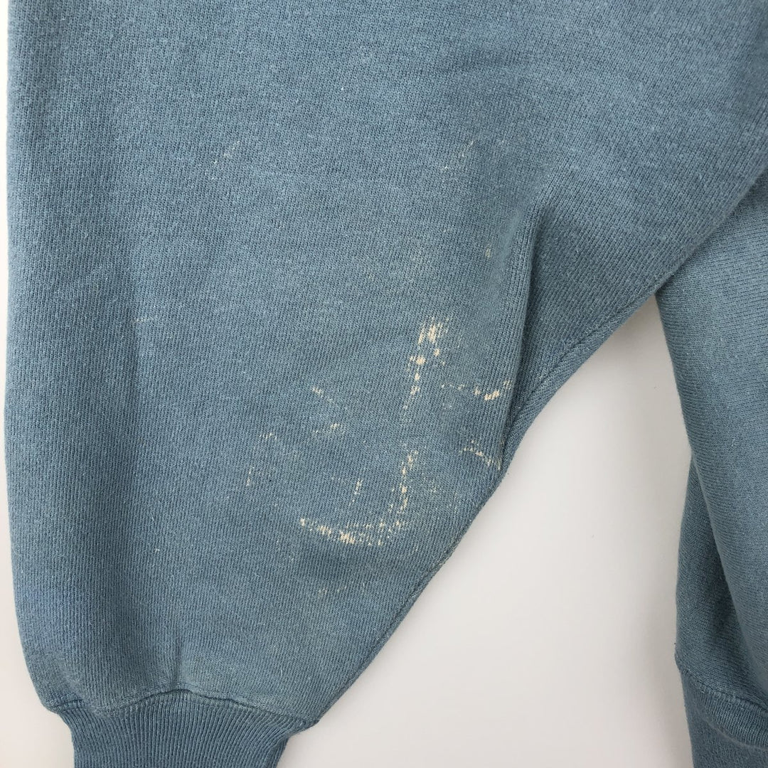 90'S Champion Reverse Weave Embroidered Tag One Point Logo Sweatshirt Trainer Made in USA Men's L size cotton Blue type light blue Vintage Second Hand