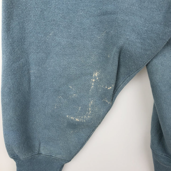 90'S Champion Reverse Weave Embroidered Tag One Point Logo Sweatshirt Trainer Made in USA Men's L size cotton Blue type light blue Vintage Second Hand