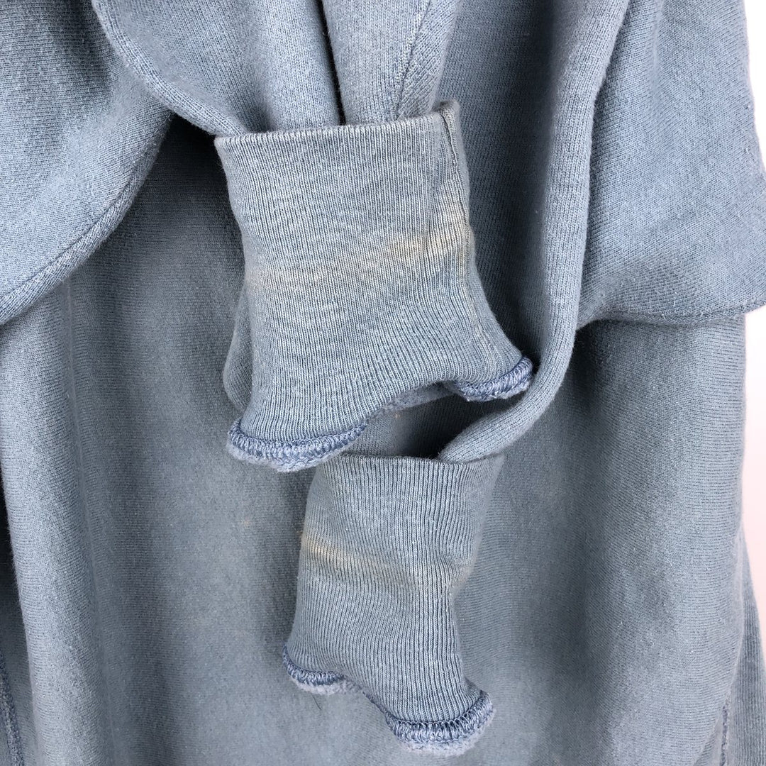 90'S Champion Reverse Weave Embroidered Tag One Point Logo Sweatshirt Trainer Made in USA Men's L size cotton Blue type light blue Vintage Second Hand