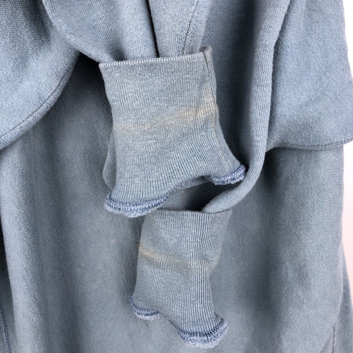 90'S Champion Reverse Weave Embroidered Tag One Point Logo Sweatshirt Trainer Made in USA Men's L size cotton Blue type light blue Vintage Second Hand