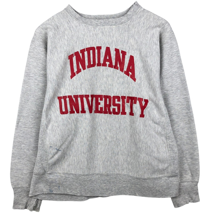 80'S Champion Reverse Weave Tricot Tag College Sweatshirt, Made in USA, Men's L, Vintage cotton gray type Vintage Second Hand