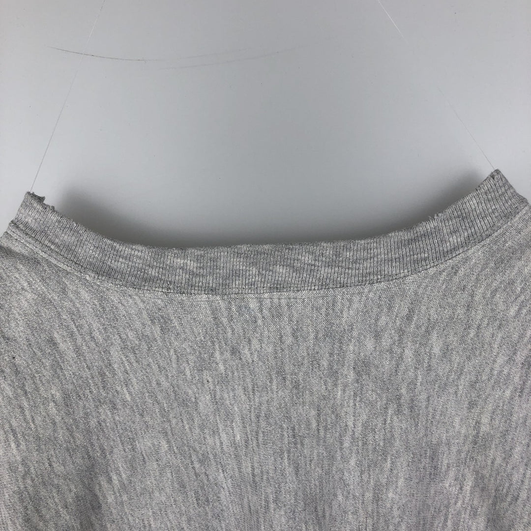 80'S Champion Reverse Weave Tricot Tag College Sweatshirt, Made in USA, Men's L, Vintage cotton gray type Vintage Second Hand