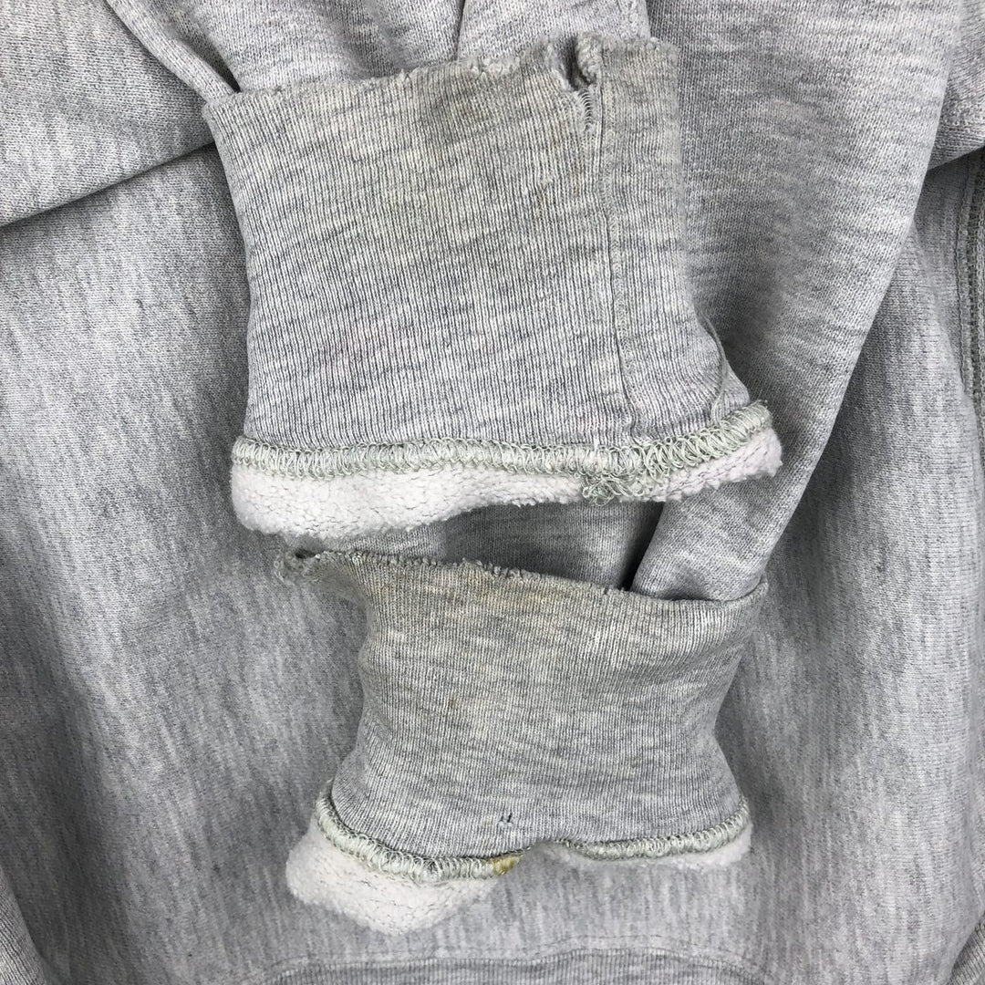 80'S Champion Reverse Weave Tricot Tag College Sweatshirt, Made in USA, Men's L, Vintage cotton gray type Vintage Second Hand