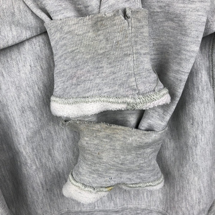 80'S Champion Reverse Weave Tricot Tag College Sweatshirt, Made in USA, Men's L, Vintage cotton gray type Vintage Second Hand