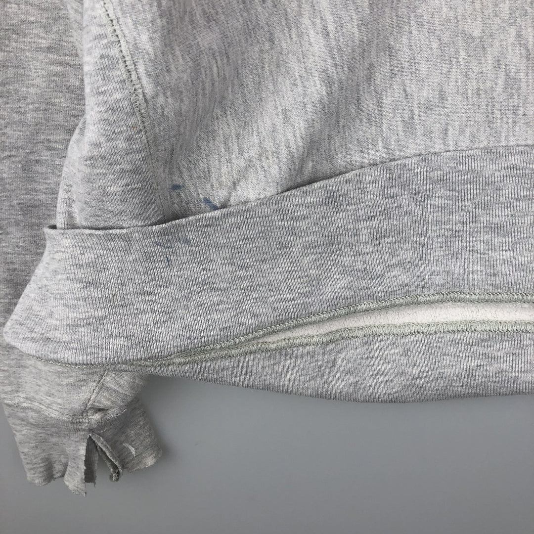 80'S Champion Reverse Weave Tricot Tag College Sweatshirt, Made in USA, Men's L, Vintage cotton gray type Vintage Second Hand
