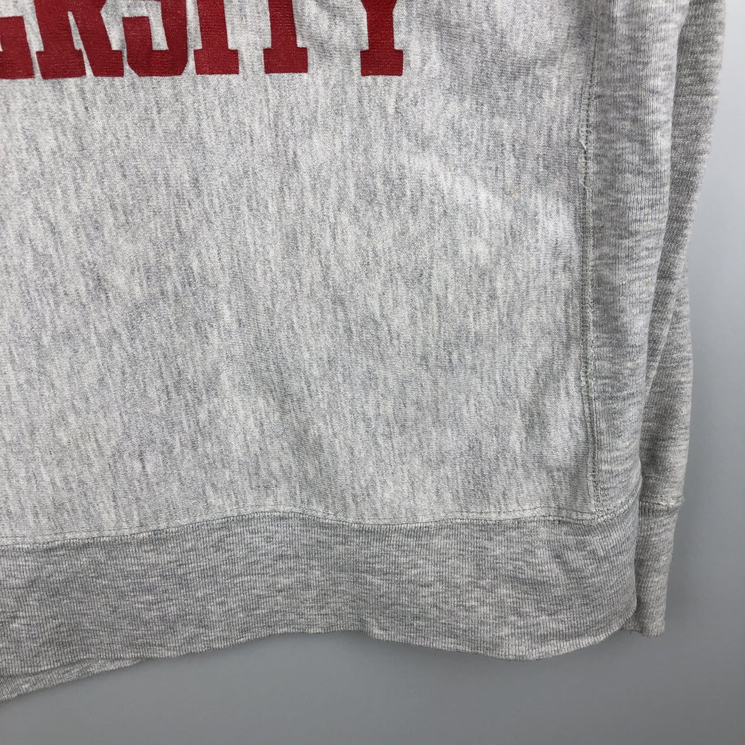 80'S Champion Reverse Weave Tricot Tag College Sweatshirt, Made in USA, Men's L, Vintage cotton gray type Vintage Second Hand
