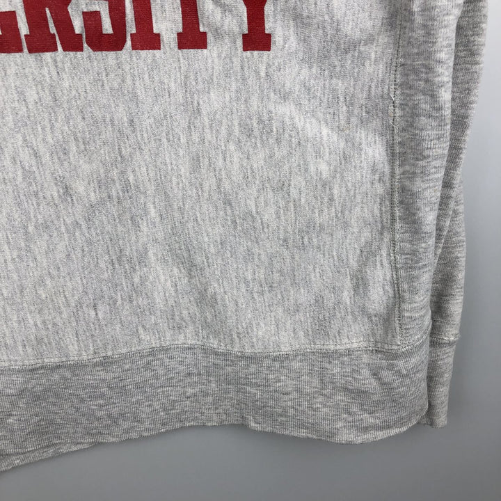 80'S Champion Reverse Weave Tricot Tag College Sweatshirt, Made in USA, Men's L, Vintage cotton gray type Vintage Second Hand