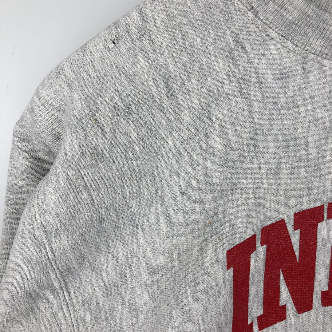 80'S Champion Reverse Weave Tricot Tag College Sweatshirt, Made in USA, Men's L, Vintage cotton gray type Vintage Second Hand