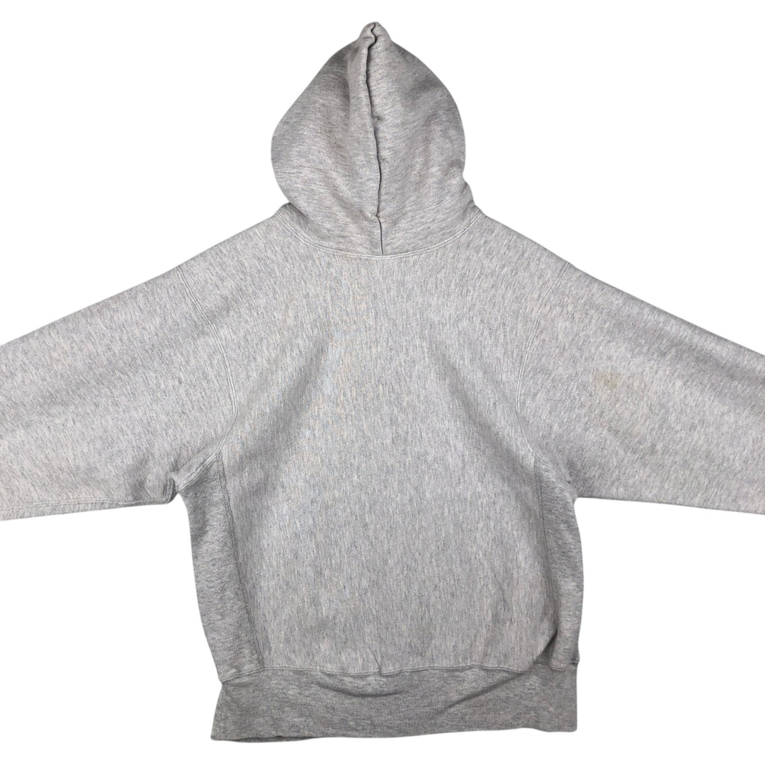 90'S Champion Reverse Weave Embroidered Tag University of Iowa Sweatshirt Pullover Hoodie, Made in USA, Men's Size L (approx.) cotton gray type Vintage Second Hand