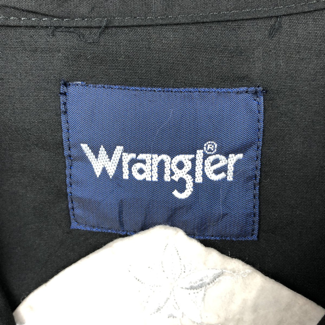Wrangler Yellowstone Landscape Long-Sleeve Western Shirt, Men's Size L (approx.) cotton black type Vintage Second Hand