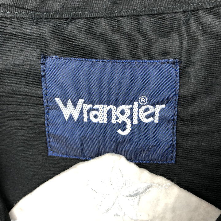 Wrangler Yellowstone Landscape Long-Sleeve Western Shirt, Men's Size L (approx.) cotton black type Vintage Second Hand