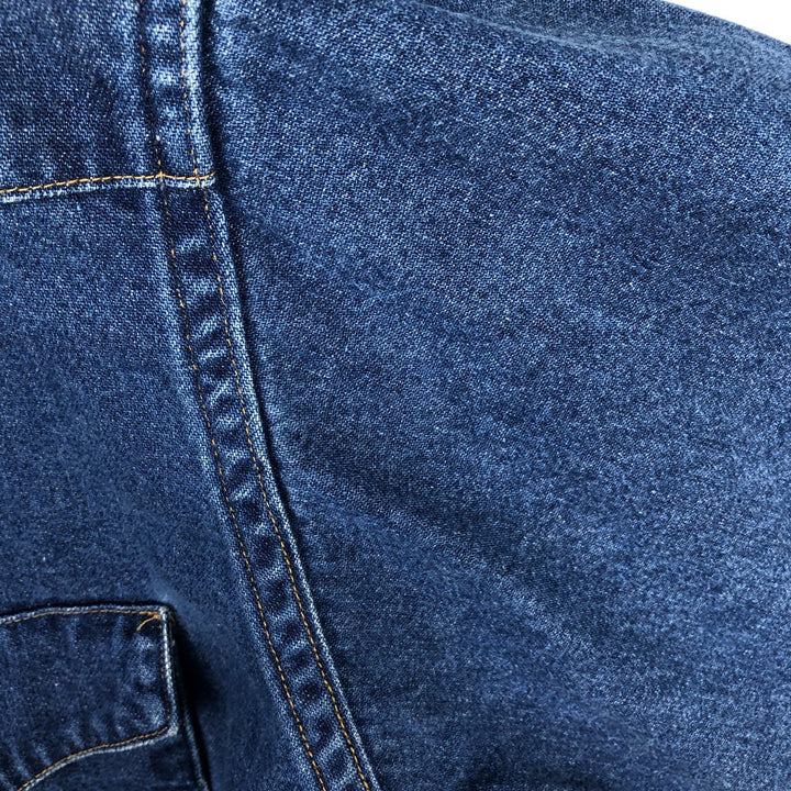 Carhartt Long Sleeve Denim Western Shirt, Men's Size L unclear blue type Vintage Second Hand