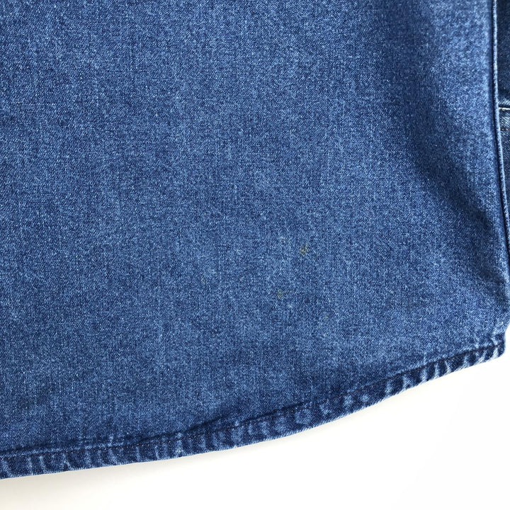 Carhartt Long Sleeve Denim Western Shirt, Men's Size L unclear blue type Vintage Second Hand