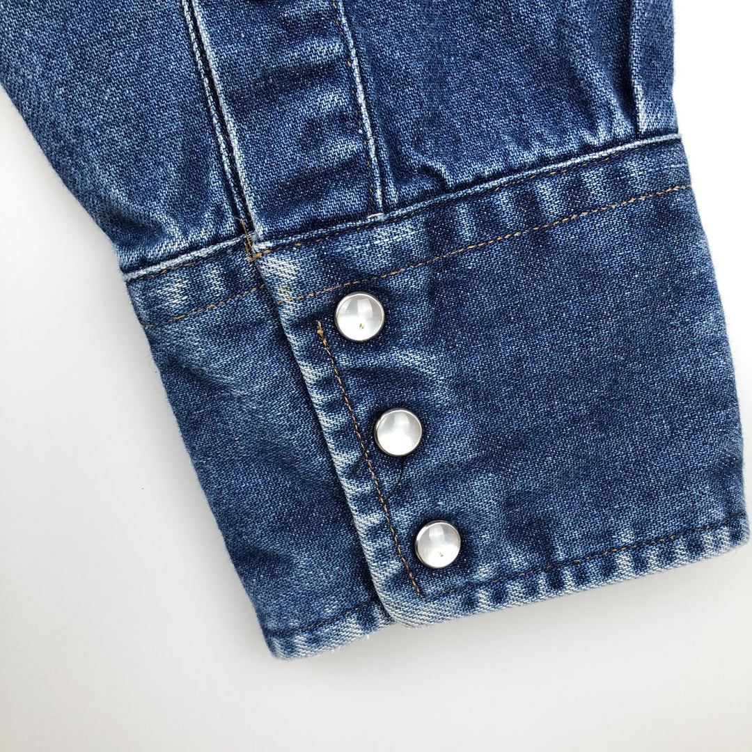 Carhartt Long Sleeve Denim Western Shirt, Men's Size L unclear blue type Vintage Second Hand