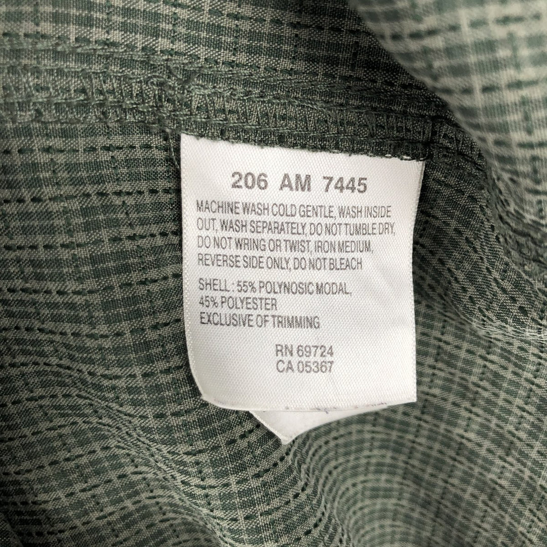 Columbia XCD Long-Sleeve Button-Down Check Shirt, Men's Size XL (approx.) polyester green type Vintage Second Hand