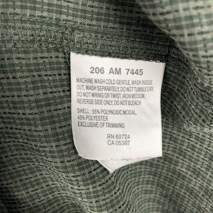 Columbia XCD Long-Sleeve Button-Down Check Shirt, Men's Size XL (approx.) polyester green type Vintage Second Hand
