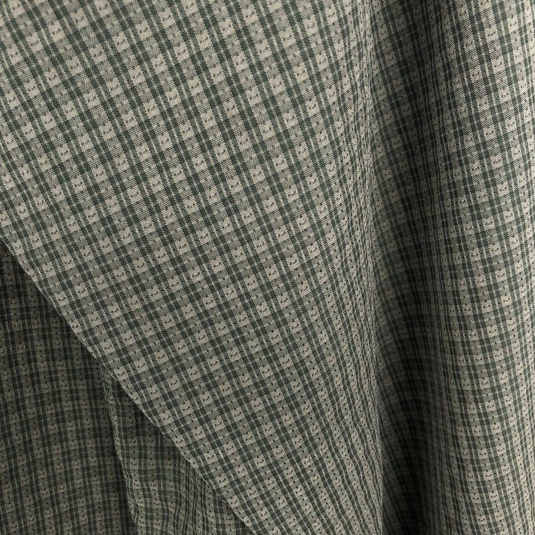 Columbia XCD Long-Sleeve Button-Down Check Shirt, Men's Size XL (approx.) polyester green type Vintage Second Hand