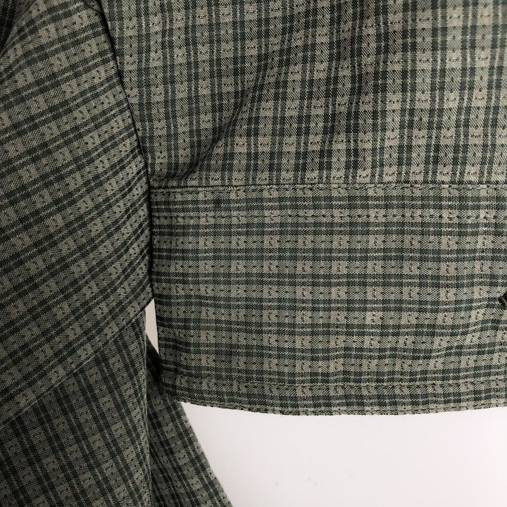 Columbia XCD Long-Sleeve Button-Down Check Shirt, Men's Size XL (approx.) polyester green type Vintage Second Hand