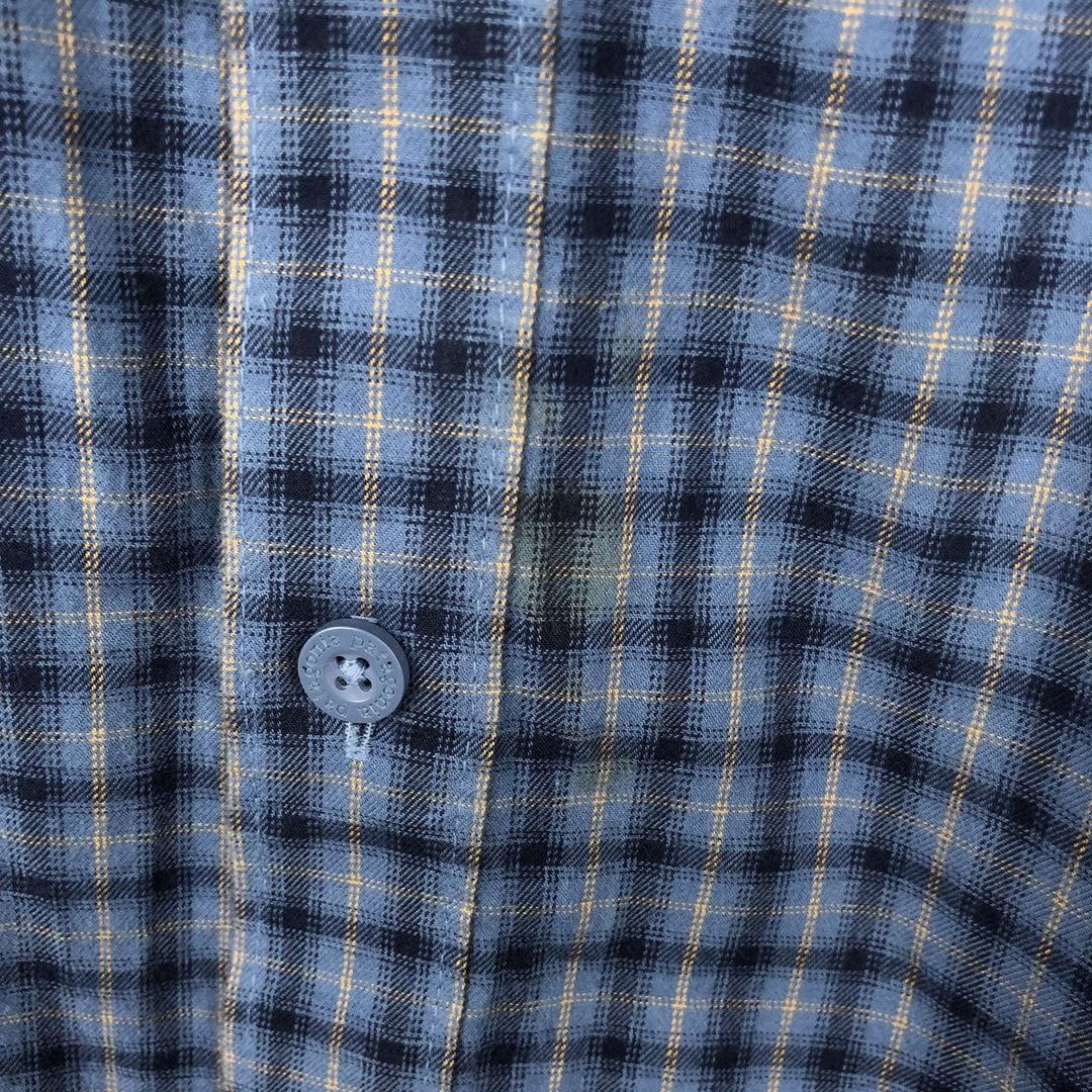 Patagonia Organic Cotton 53837FA19 Long-Sleeve Cotton Check Shirt, Men's Size L (approx.) Organic cotton blue type Vintage Second Hand