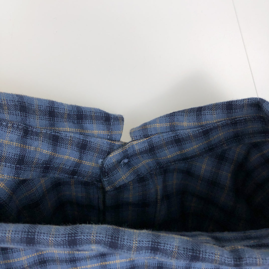 Patagonia Organic Cotton 53837FA19 Long-Sleeve Cotton Check Shirt, Men's Size L (approx.) Organic cotton blue type Vintage Second Hand