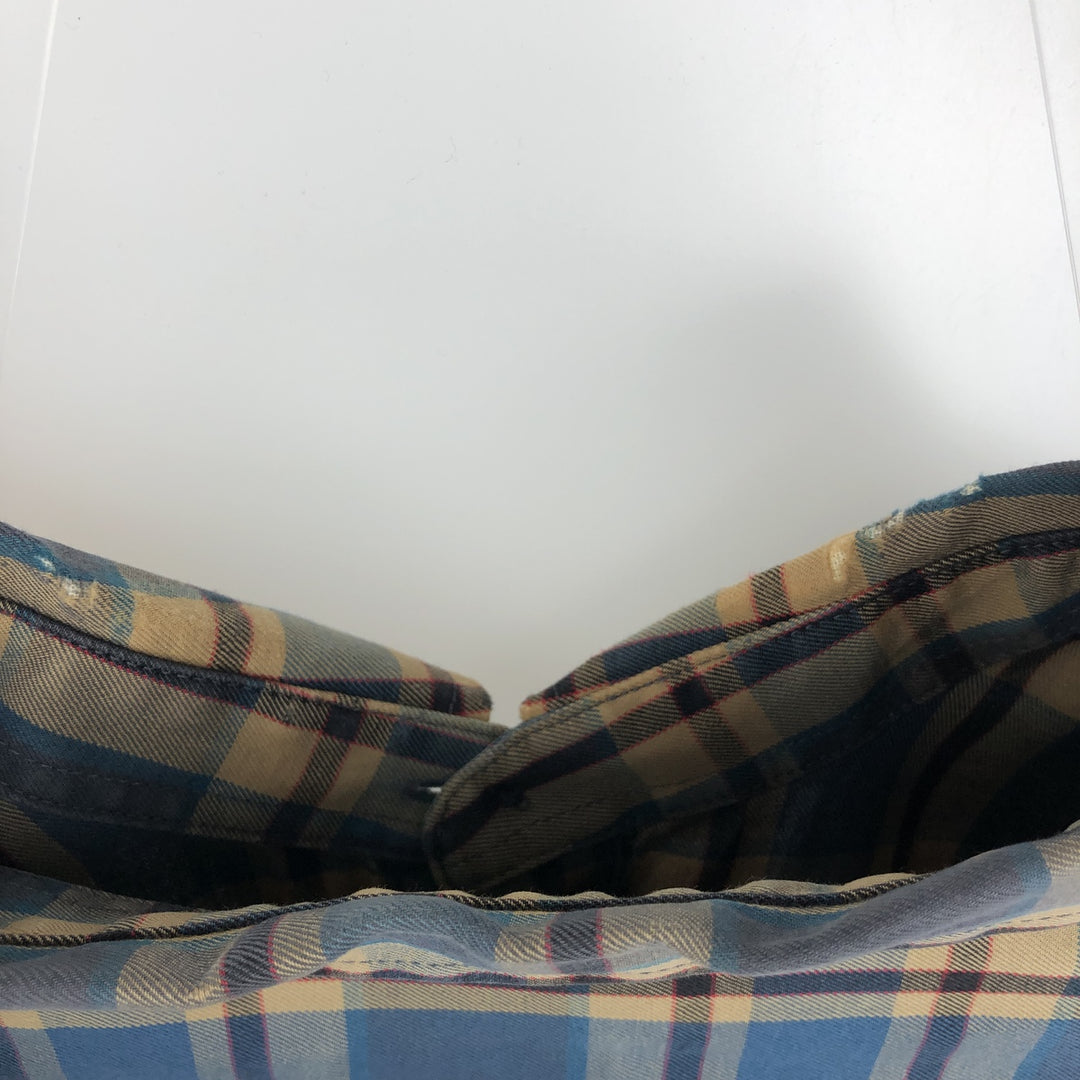 Patagonia Organic Cotton Long Sleeve Cotton Check Shirt, Men's Size Medium, 53837FA15 Organic cotton blue type Vintage Second Hand