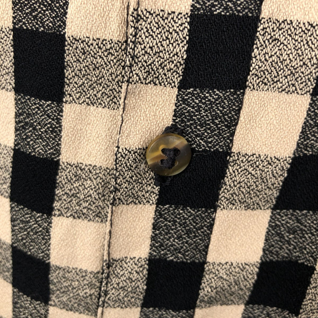 GAP (Old GAP) Long-Sleeve Button-Down Check Shirt, Men's Size L (approx.), 2000s. unclear Beige type Vintage Second Hand