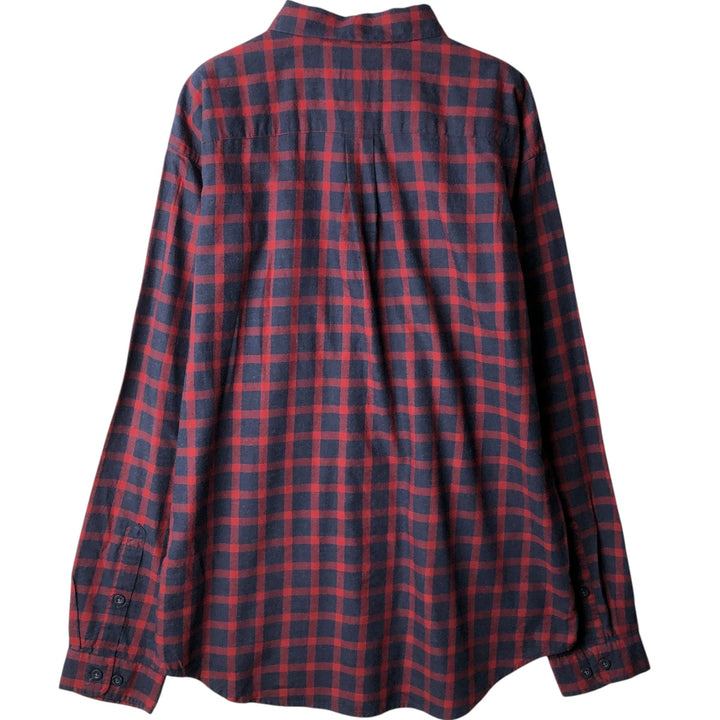 Patagonia ORGANIC COTTON 53837FA17 Long-Sleeve Flannel Check Shirt, Men's Size L (approx.) Organic cotton red type Vintage Second Hand