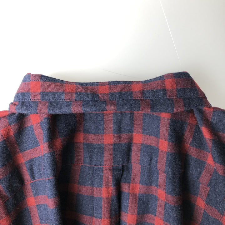 Patagonia ORGANIC COTTON 53837FA17 Long-Sleeve Flannel Check Shirt, Men's Size L (approx.) Organic cotton red type Vintage Second Hand