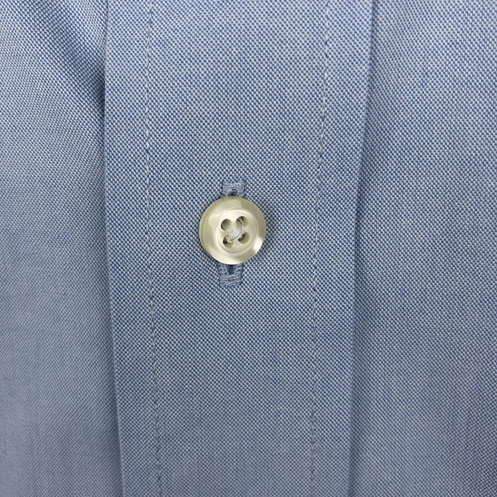 Brooks Brothers Wide Collar Plain Long-Sleeve Cotton Shirt, Men's Size L (approx.) cotton Blue type light blue Vintage Second Hand